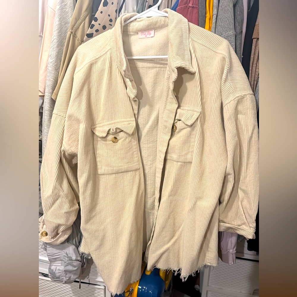 Pink Lily size XL Corduroy Shacket